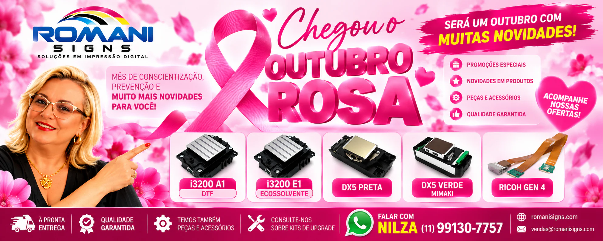 Romani Signs — Chegou o Outubro Rosa, mês de conscientização, prevenção e novidades