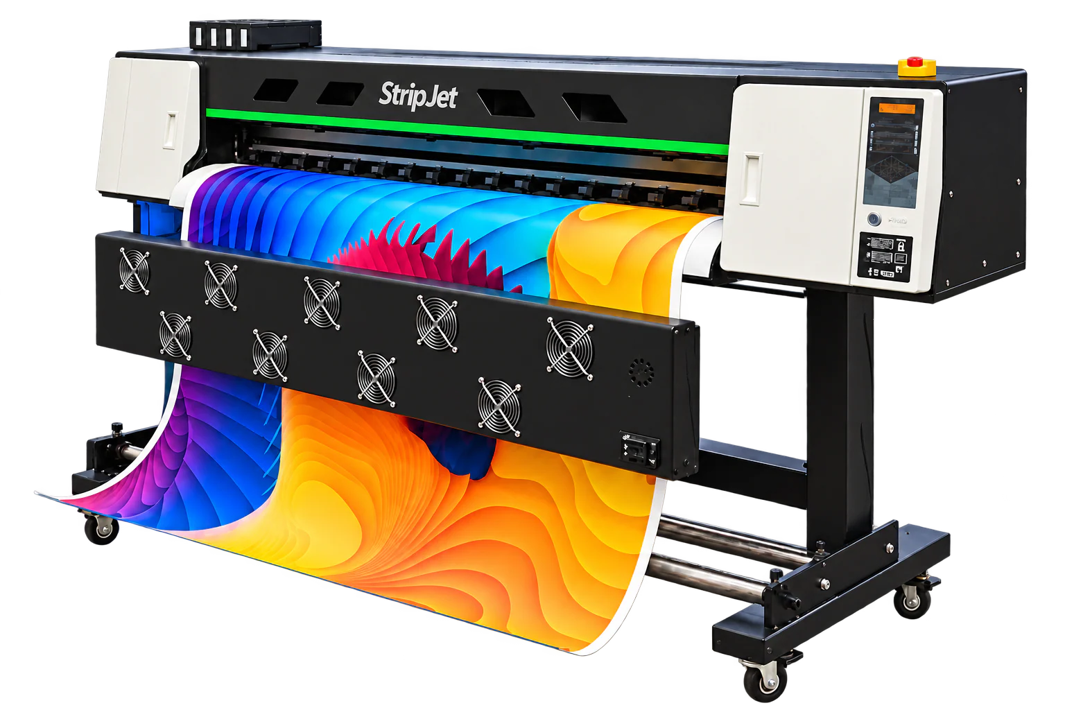 Impressora StripJet de grande formato com impressão colorida