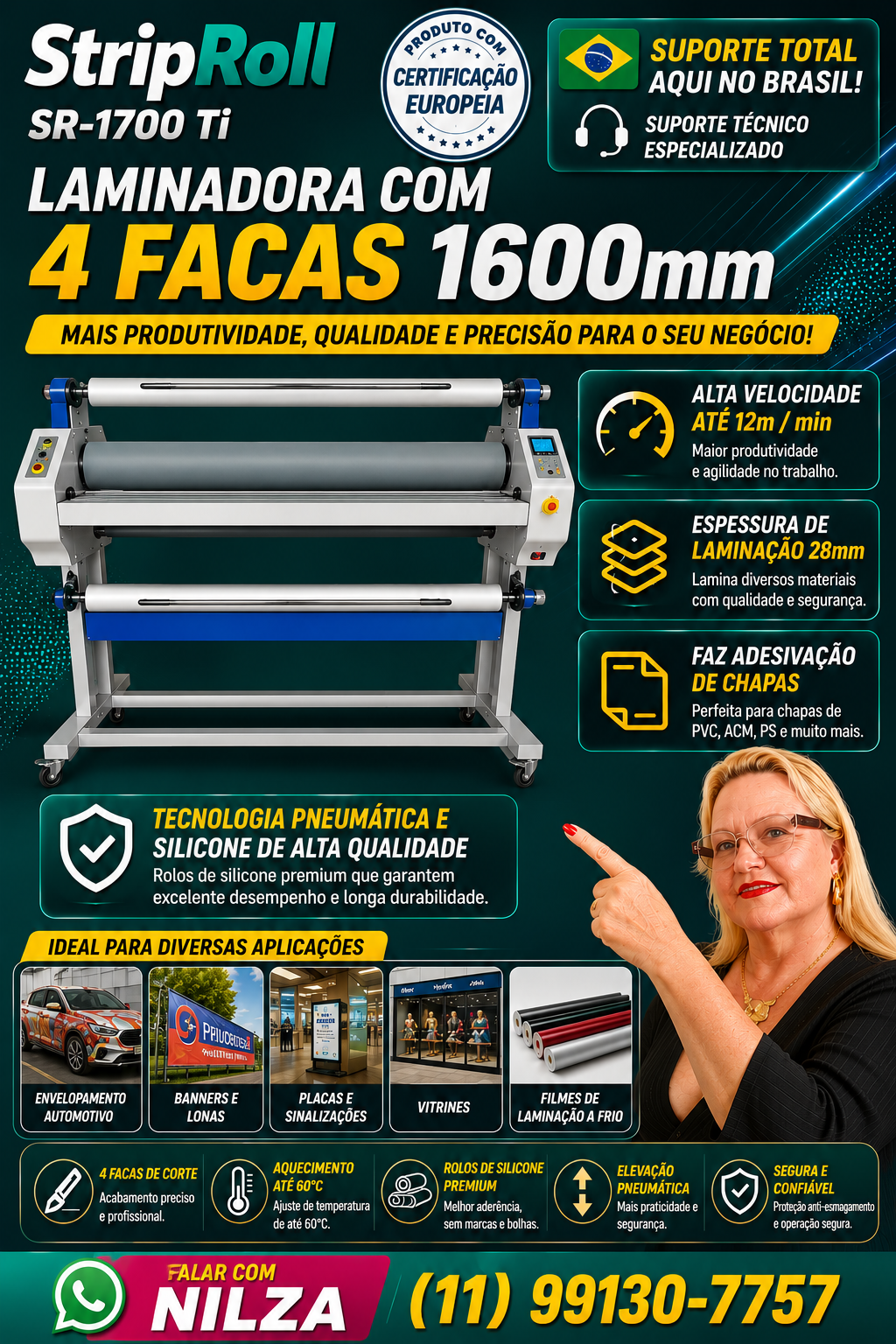 Flyer completo StripRoll SR-1700 Ti: características e aplicações