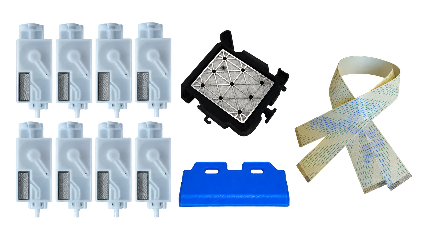 Kit de peças e acessórios para manutenção de plotter, sem fundo